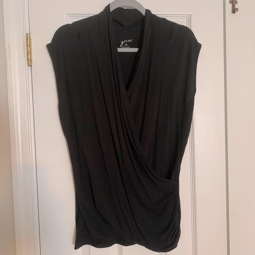 Faux Wrap sleeveless top